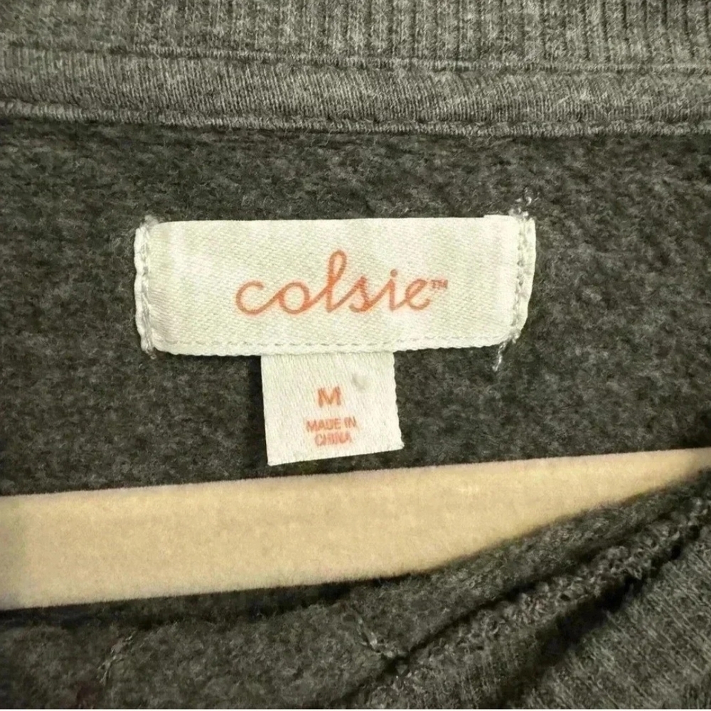 Colsie Heather Gray Cropped Top - Picture 3 of 3